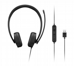 אוזניות חוטיות Lenovo USB-A Wired Stereo Headset Gen 2 4XD1P83425 אוזניות חוטיות Lenovo USB-A Wired Stereo Headset Gen 2 4XD1P83425