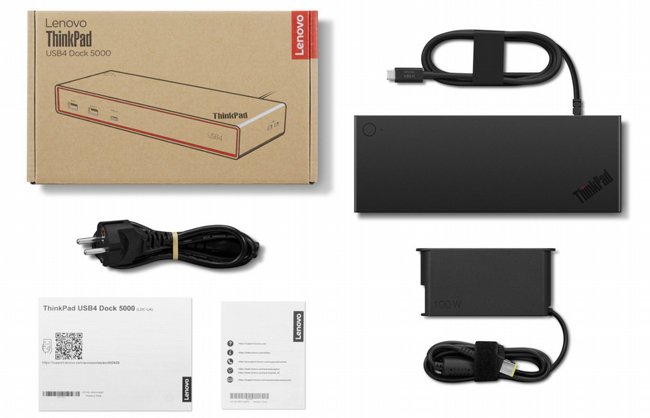 ���� ����� ����� Lenovo ThinkPad USB4 Dock 5000 100W 40BF0100IS