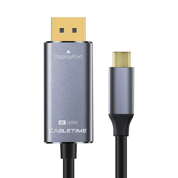 ��� 1.8 ��� CABLETIME USB-C TO DISPLAY PORT 4K 60HZ