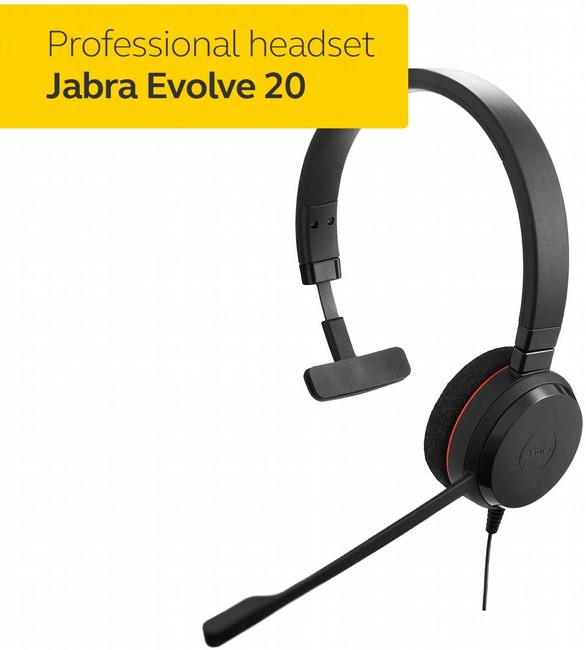 אוזניות למוקדי שירות ג'ברה Jabra Evolve 
