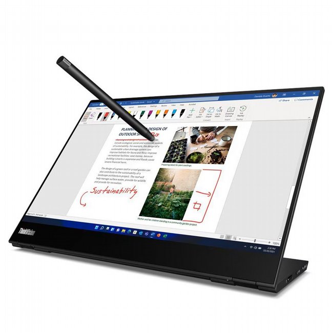 ��� ��� ����� 14 ���� ���� �� Lenovo ThinkVision M14t 63FDUAT6WL