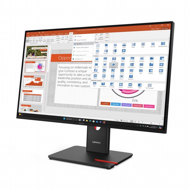 ��� ����� 27 ���� Lenovo ThinkVision T27-40 IPS Monitor 64A5MAT6IS