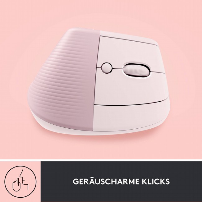 ���� �������� ���� ������� ������ LOGITECH LIFT VERTICAL ERGONOMIC ROSE