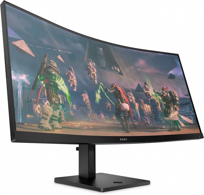 ��� 34 ���� HP OMEN 34c G2 WQHD 180Hz Curved Gaming Monitor AV4C1AA