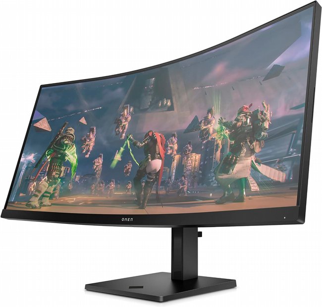 ��� 34 ���� HP OMEN 34c G2 WQHD 180Hz Curved Gaming Monitor AV4C1AA