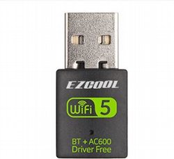 מתאם רשת אלחוטי משולב בלוטות` EZCool 2in1 WIFI + BT USB BWA-260 מתאם רשת אלחוטי משולב בלוטות` EZCool 2in1 WIFI + BT USB BWA-260