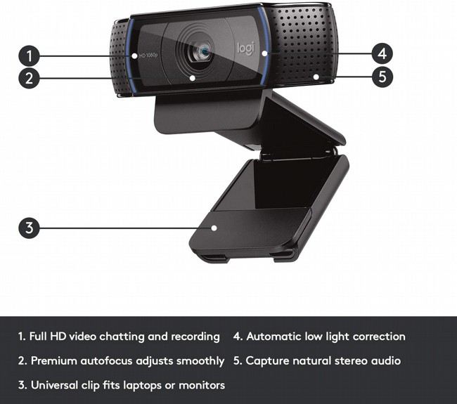 ����� ��� ������ Logitech  C920 Mic