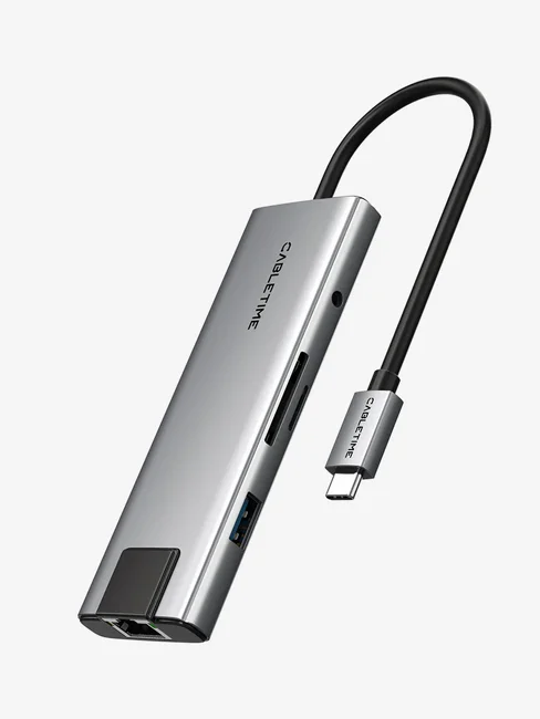 ���� CABLETIME USB-C TO 9-IN-1 CT-HBP3-AG9