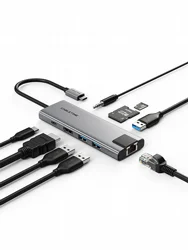 ���� CABLETIME USB-C TO 9-IN-1 CT-HBP3-AG9