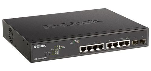 מתג רשת D-LINK DGS-1100-10MPV2/A3A 8 PORT