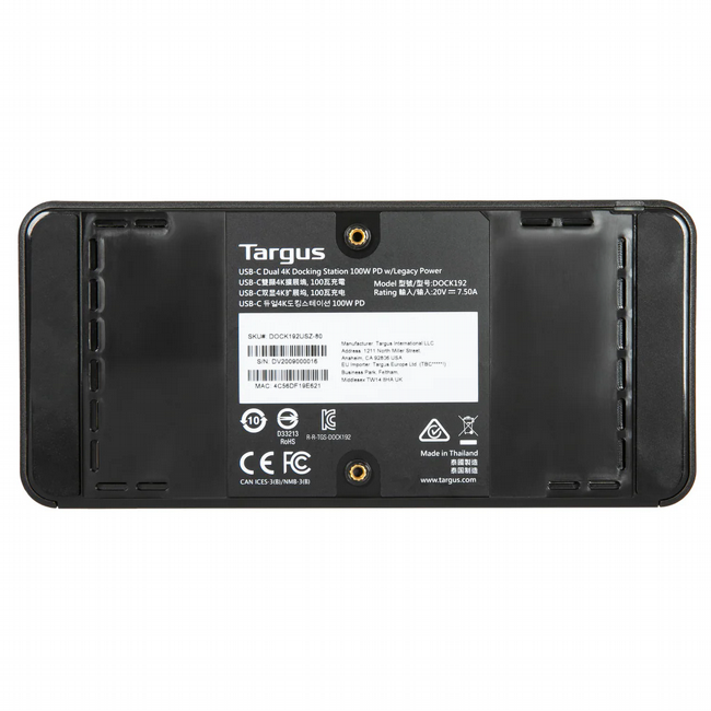 ���� ����� Targus USB-C Universal DV4K Docking Station 