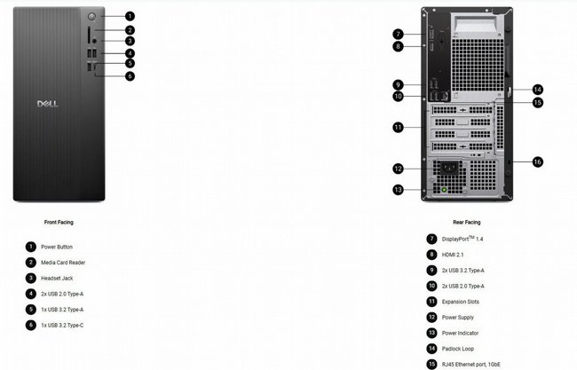 ���� ���� �� Dell Tower Desktop ECT1250-7071 *��� ����� �����*