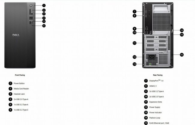 ���� ���� �� Dell Tower Desktop ECT1250-7145 