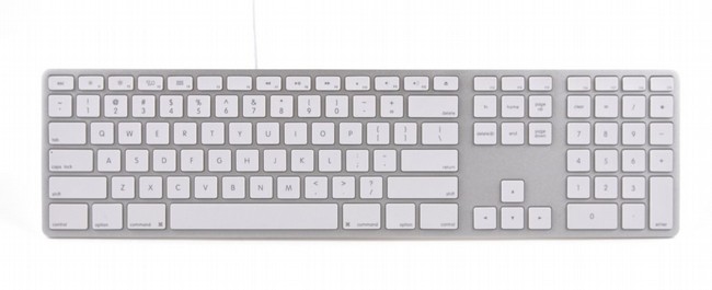 מקלדת למק חוטית מטיאס Matias Keyboard Silver FK318S