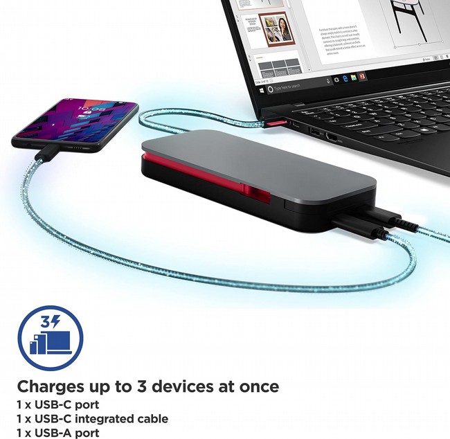 ����� ����� Lenovo Go USB-C Laptop Power Bank 20000mAh G0A3LG2WWW