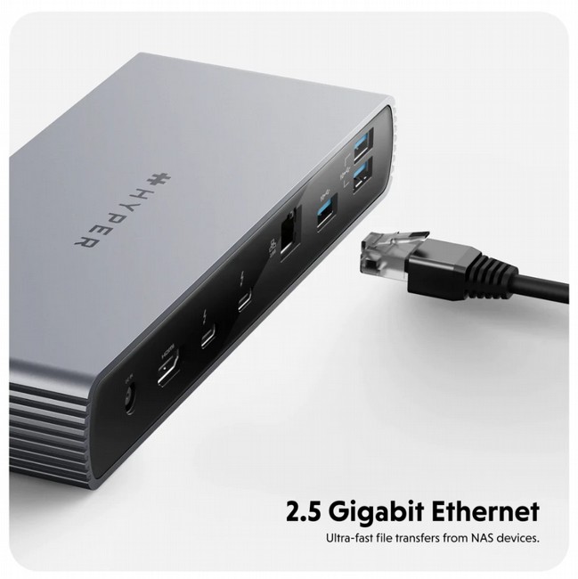 ���� ����� ������ ����� ��� 14 & 16  APPLE �����-����� HyperDrive Thunderbolt 4 Docking Station HDTB4D