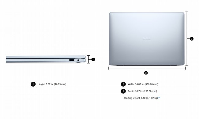 ���� �� ���� Dell 16 Plus DB16250 16" AI PC 2.5K IN-RD33-15909