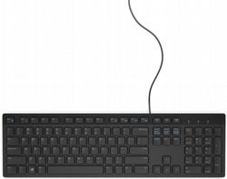 מקלדת מולטימדיה חוטית DELL KEYBOARD KB216-BK-HEB מקלדת מולטימדיה חוטית DELL KEYBOARD KB216-BK-HEB