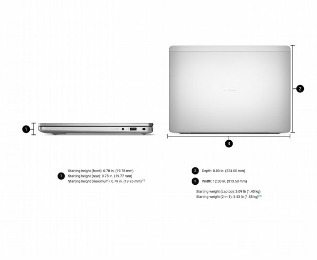 ���� �� Dell Pro 14 Plus AI PC 14" FHD+ Intel� Core� Ultra 5 235U PB14250-LT-RD33-16169