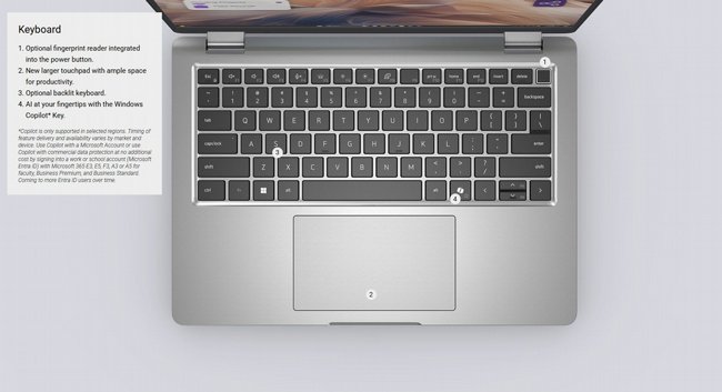 ���� �� Dell Pro 14 Plus AI PC 14" FHD+ Intel� Core� Ultra 5 235U PB14250-LT-RD33-16169