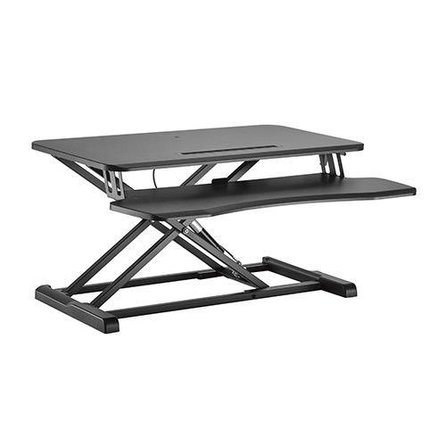 עמדת עבודה שולחנית לנשיאת 2 מסכים - LUMI Desktop Sit-Stand Workstation