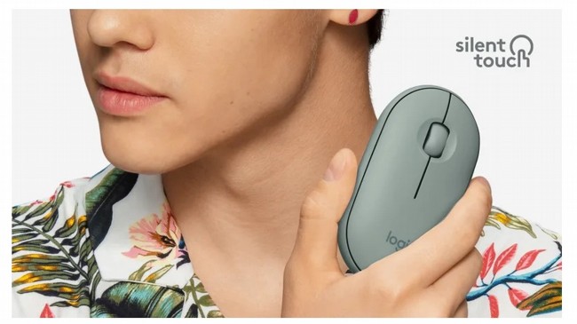 ���� ������ ������ ����� - LOGITECH M350 PEBBLE WIRELESS MOUSE 