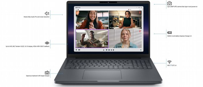 ���� ���� �� ��� ��� Dell Pro Max 16 Plus FHD+ MB16250-XCTO-64GB-2TB