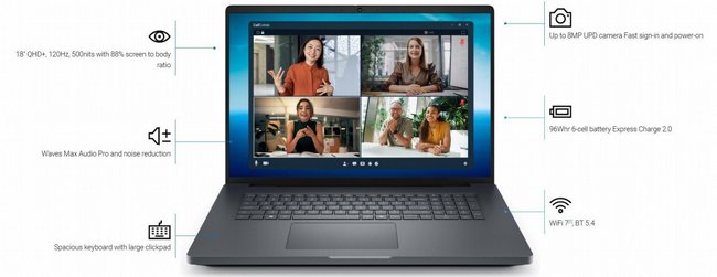���� ���� �� ��� ��� ���� Dell Pro Max 18 Plus MB18250-XCTO