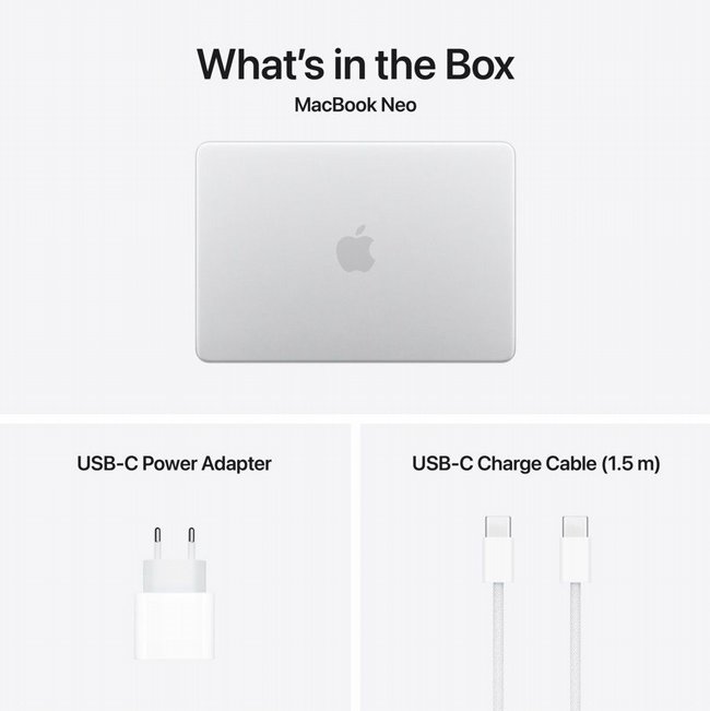 ����� ���� Apple MacBook Neo 13 (2026) A18 Pro Silver MHFC4HB/A 