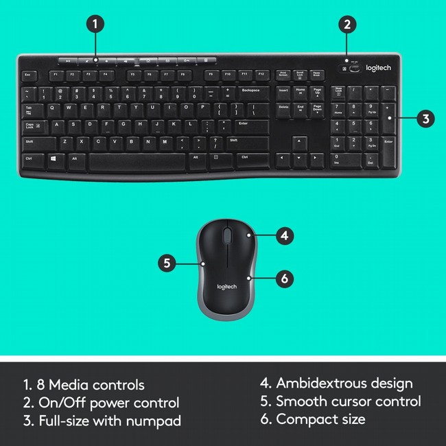 �� ������ ����� ����� Logitech Wireless Combo MK270
