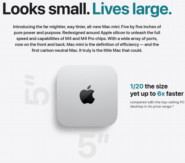 �� ���� Apple Mac Mini (2024) MU9D3HB/A 