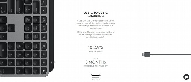 ����� ������� ������ LOGITECH MX KEYS S FOR MAC 92001-163-70