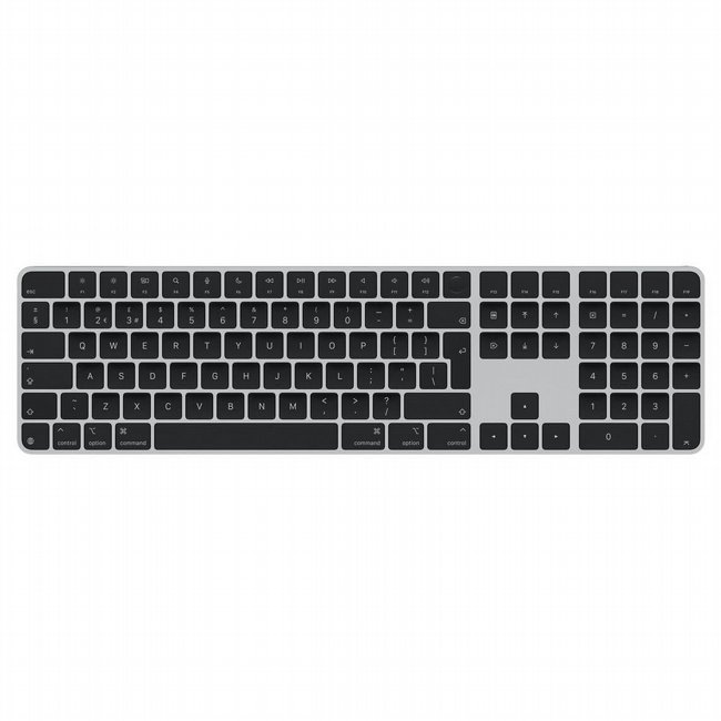 ����� ������ �� ����� ���� ��� APPLE MAGIC KEYBOARD (2024) TOUCH ID BLACK NUMERIC MXK83HB/A