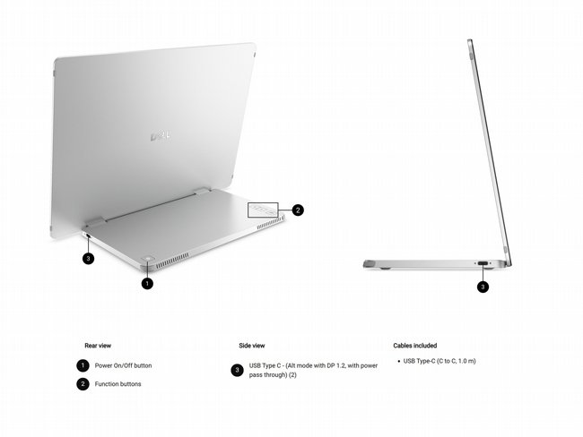 ��� �� ���� 14 ���� Dell Pro 14 Plus Portable Monitor P1425