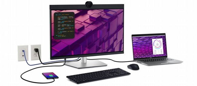 ��� �� 27 ���� ������ ����� Dell Video Conferencing Monitor P2724DEB 