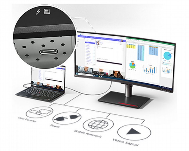 ��� ����� 40 ����` Lenovo ThinkVision P40w-20 IPS USB-C  62C1GAT6IS 