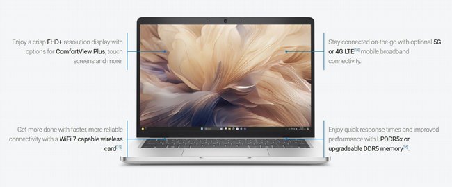���� �� Dell Pro 13 Plus AI PC 13" FHD+ Intel� Core� Ultra 5 235U vPro�/16GB/512GB NVME/WIN 11 PRO/3Y PB13250-6117