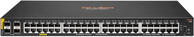 ��� ������ ����� ARUBA 6000 48G POE 370W 4SFP + R8N85A