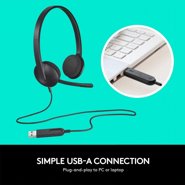 ������� ��������� ������ ������ LOGITECH USB HEADSET H340