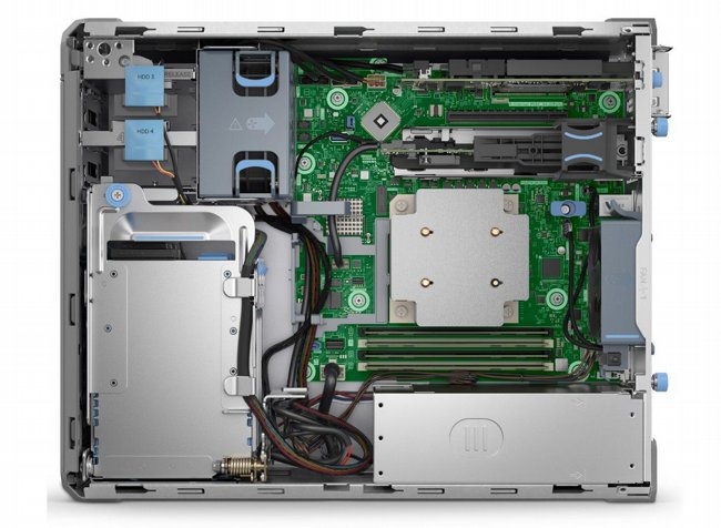��� �� ����� PowerEdge T160 Tower Server 3U E-2414 4C/16GB 5600/2x480 SSD SATA/RAID S160/3Y 