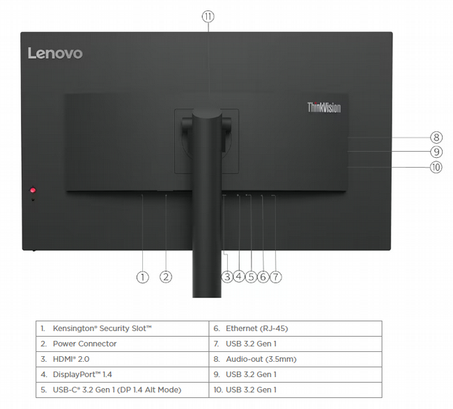 ��� ����� 32" ���� ���� ����� LENOVO T32h-30 2K USB-C 63D3GAT1IS