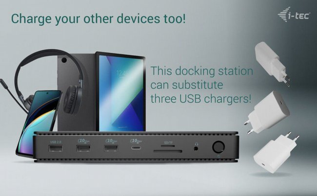 ���� ����� i-tec Thunderbolt 4 Dual Display Docking Station Gen3 TB4DUALDPDOCKPDPRO
