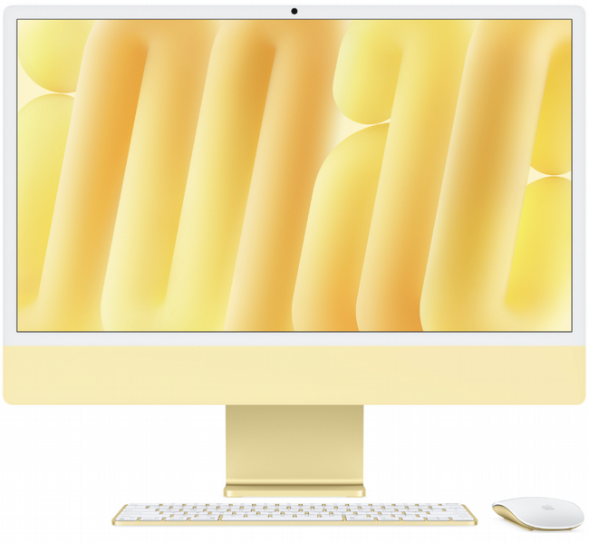 ����� 24" iMac 24" (2024) M4 4.5K 10C CPU/16GB/512GB NVME/10C GPU YELLOW Z1EL-16GB-512G