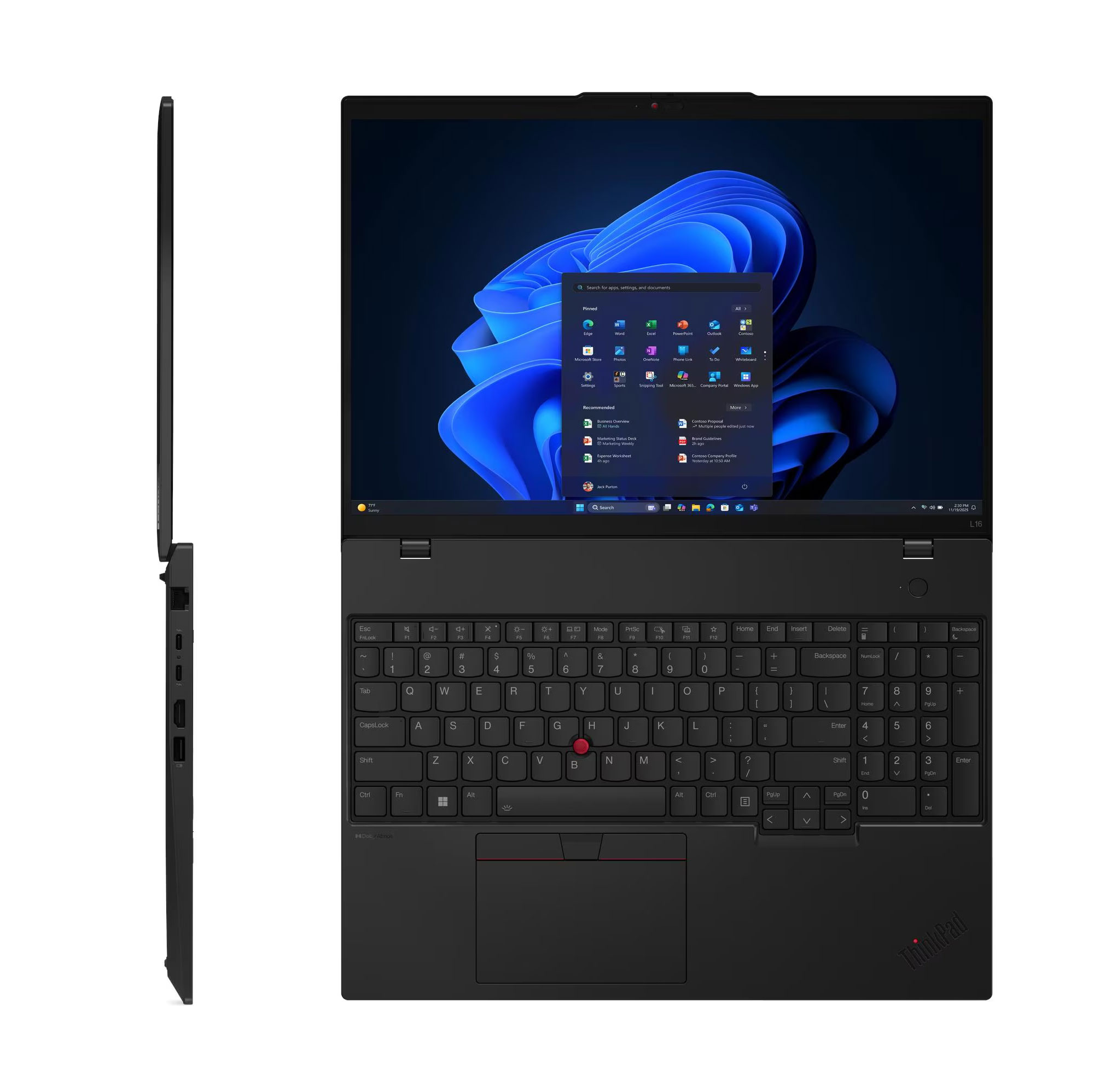 מחשב נייד בינה מלאכותית לנובו Lenovo ThinkPad L16 G2 AI PC מחשב נייד בינה מלאכותית לנובו Lenovo ThinkPad L16 G2 AI PC