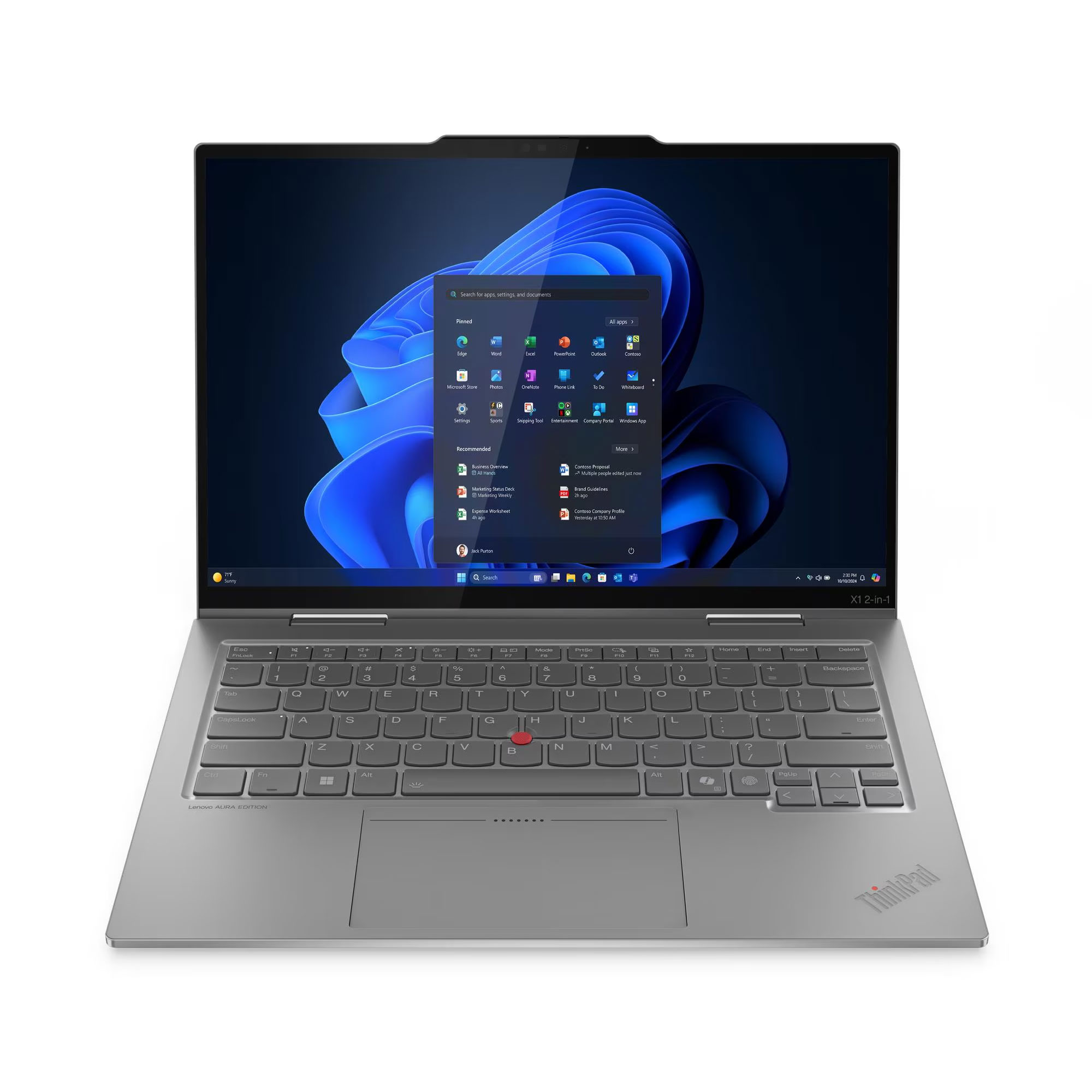 מחשב נייד לנובו מובנה בינה מלאכותית ThinkPad X1 2-in-1 Gen 10 Aura Edition AI PC מחשב נייד לנובו מובנה בינה מלאכותית ThinkPad X1 2-in-1 Gen 10 Aura Edition AI PC