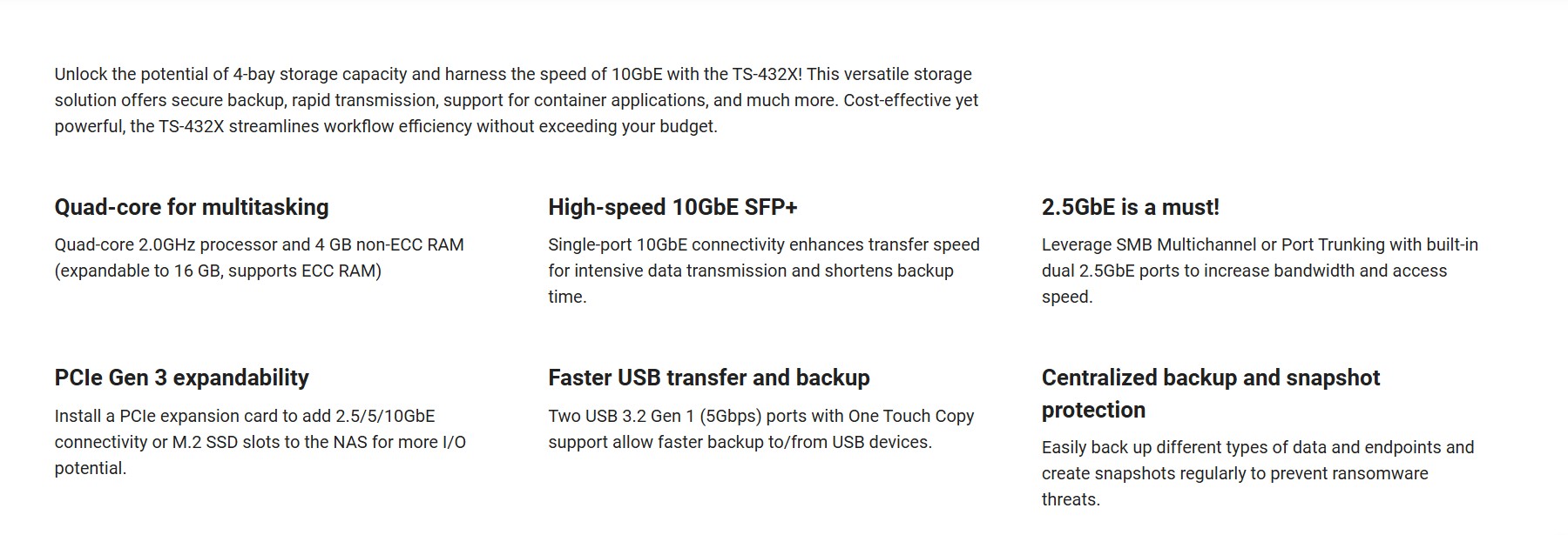 שרת אחסון NAS ללא כוננים QNAP TS-432X-4G 4-Bay 4GB שרת אחסון NAS ללא כוננים QNAP TS-432X-4G 4-Bay 4GB