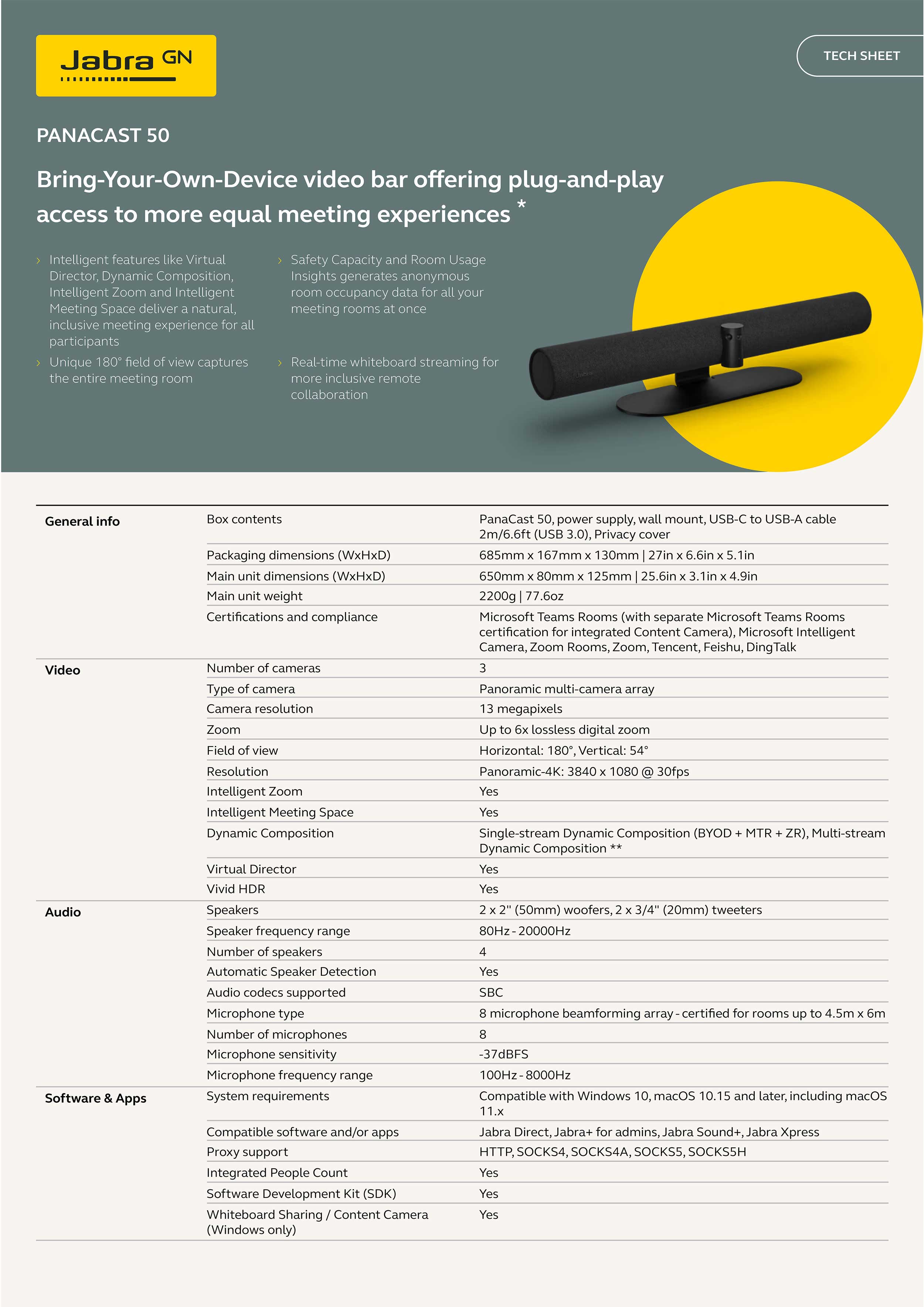 JABRA PANACAST 50 JABRA PANACAST 50